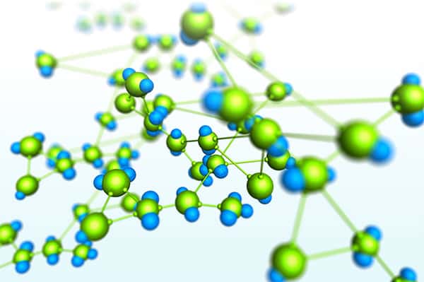 Linked molecules diagram