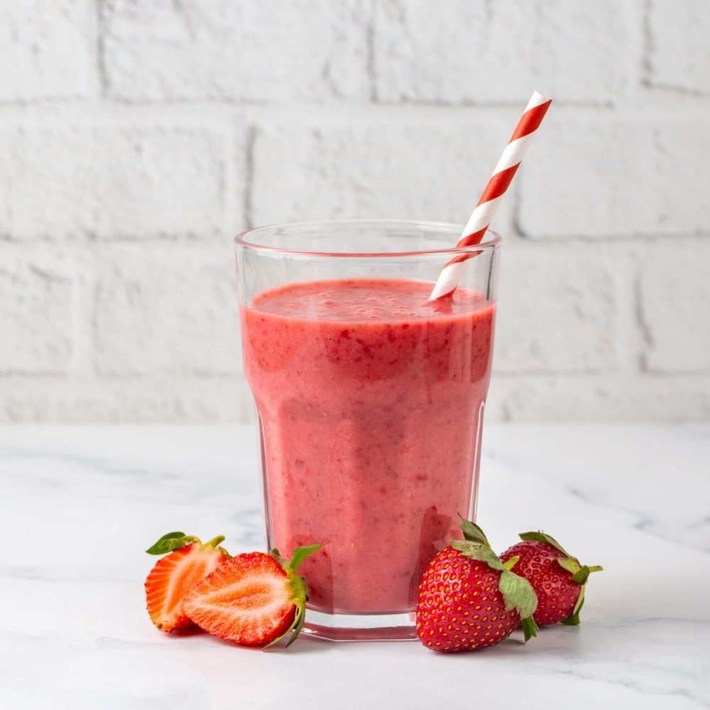 Strawberry,Smoothie,Or,Milkshake,Drink.